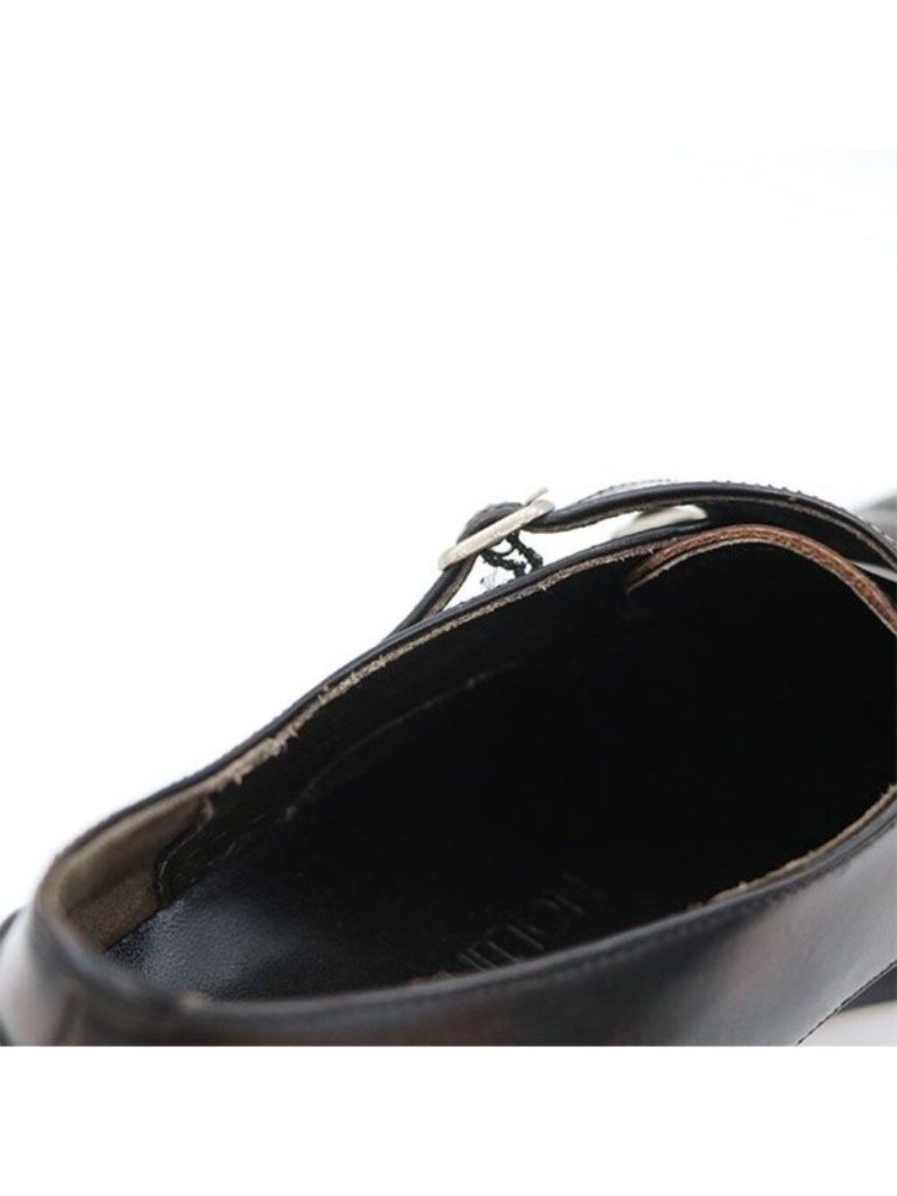 Louis Vuitton Double Monk Strap Shoes Business Size 8 Leather - Picture 7 of 11